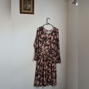 Boden Dress Women 8R Multicolor Elegant Paisley Cottagecore Made In Morocco Chic